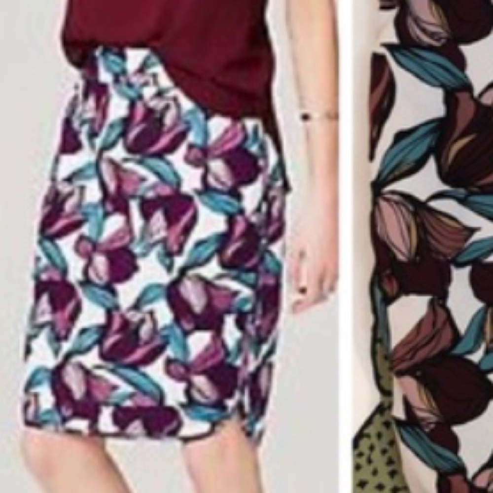 PENCIL SKIRT: Tulip Pattern